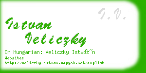 istvan veliczky business card